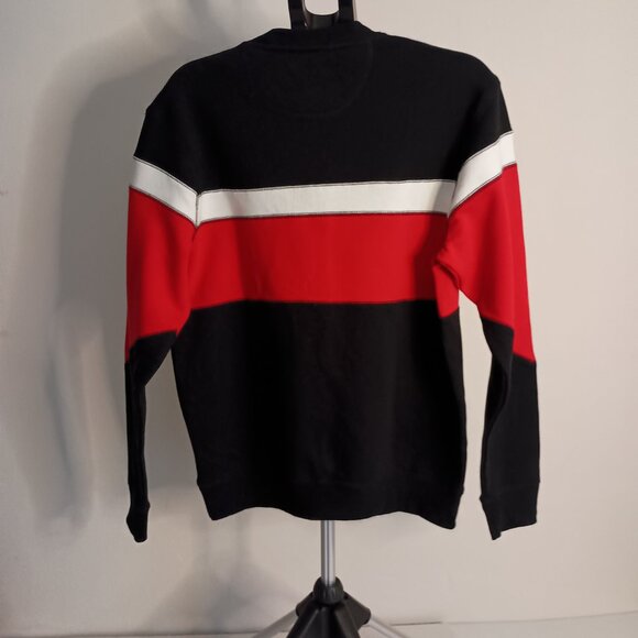 Kenneth Cole Mobility Fleece Crew Neck Sweatshirt Red White Black Men’s Size M N - Picture 6 of 16